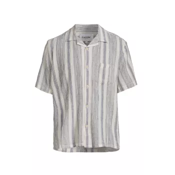 Tallis Camp Collar Short-Sleeve Shirt CORRIDOR