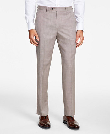 Мужские костюмные брюки классического кроя из эластичной смесовой шерсти Michael Kors