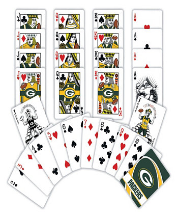 - Игральные карты Green Bay Packers, упаковка из 2 штук MasterPieces Puzzle Company