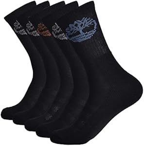 Timberland Boys' 5Pack Sport Crew Socks Timberland