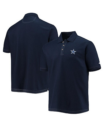 Мужская темно-синяя рубашка поло Emfielder с логотипом Dallas Cowboys Tommy Bahama