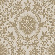 RoomMates Blue and Silver Boho Baroque Damask Peel and Stick Wallpaper RoomMates