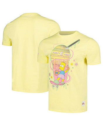 Men's Yellow The Simpsons Bart T-Shirt Freeze Max