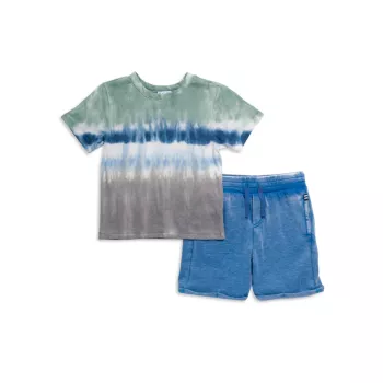 Baby Boy's &amp; Футболка Little Boy's Surf Tie-Dye и amp; Комплект шорт Splendid