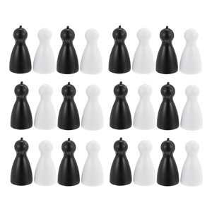 40pcs Human Shape Chess Pieces Board Game Pawns Plastic Game Pieces Accessory Eease