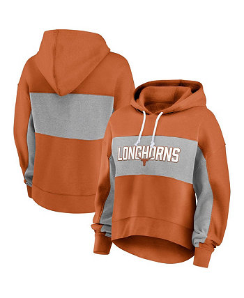 Женский пуловер с капюшоном и принтом Texas Longhorns Texas Orange Fanatics