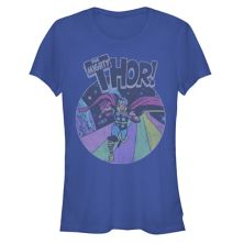 Juniors' Thor Rainbow Run Graphic Tee Marvel