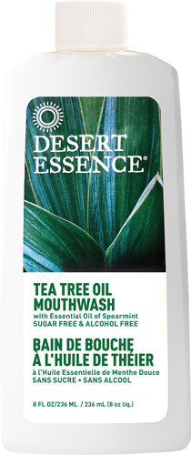 Средство для полоскания рта с маслом чайного дерева Desert Essence и мятой перечной -- 8 жидких унций Desert Essence