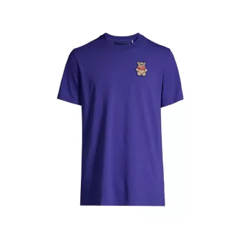 Moncler Мужская футболка с логотипом и медведем Moncler