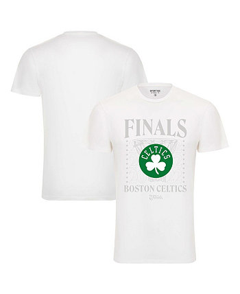 Men's White Boston Celtics 2022 NBA Finals Stacked Hoop Bingham T-shirt Sportiqe