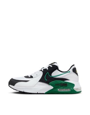 Мужские кроссовки для повседневной жизни Nike Air Max Excee в белом и зеленом цвете Nike