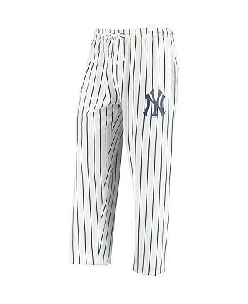 Мужские белые, темно-синие брюки New York Yankees Vigor Lounge Concepts Sport