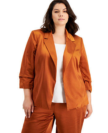 Куртка из выстиранного атласа больших размеров, созданная для Macy's Bar III