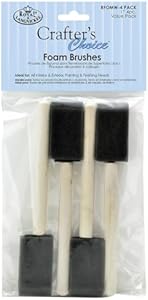 Royal & Langnickel - Crafter's Choice 4 Count 1" Foam Brushes | RFOMW-4PACK Royal & Langnickel