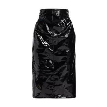 Лакированная юбка-карандаш с высокой талией BruceGlen