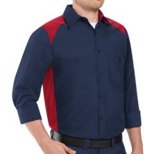 Рубашка классического кроя на пуговицах с цветными блоками Big & Tall` Red Kap Red Kap