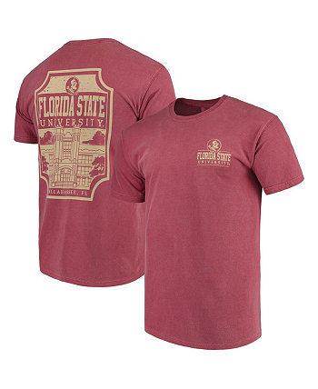 Мужская футболка Garnet Florida State Seminoles Comfort Colours Campus Icon Image One