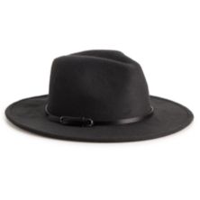 Женская шляпа Nine West Vegan Leather Tie Felt Floppy Hat Nine West