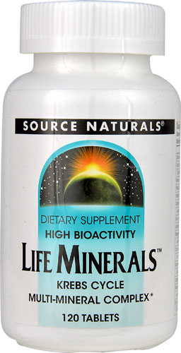 Life Minerals™ с железом — 120 таблеток Source Naturals