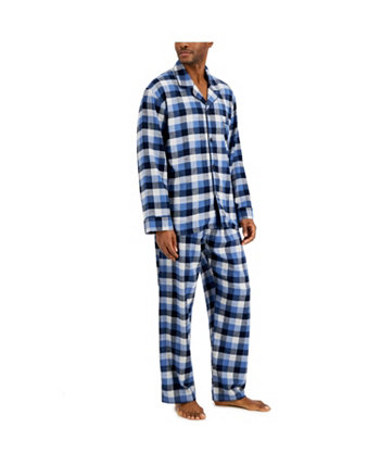 Hanes Мужской Фланелевый клетчатый пижамный комплект Hanes