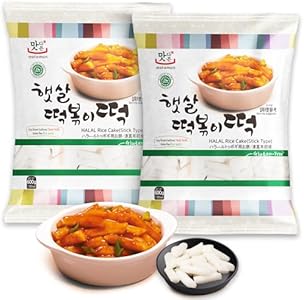 Korean Rice Cakes Tteokbokki Stick - 2 Pack, Vegan, Non-GMO, Gluten-Free Tteok Pasta - Asian Snacks & Food, HALAL Certified, Chewy Texture, 1200g KINIKORA