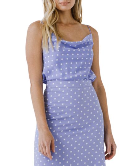 Polka Dot Camisole Top Free the Roses