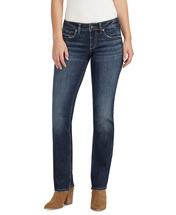 Женские прямые джинсы Britt с низкой посадкой и пышным кроем Silver Jeans Co.