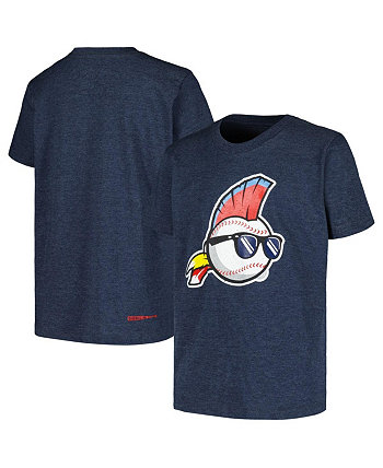 Темно-синяя футболка с логотипом Major League для мальчиков и девочек Heather Baseballism