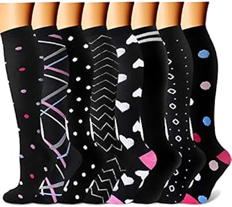  Носки QUXIANG Compression Socks для женщин и мужчин 15-20 мм рт. ст. QUXIANG