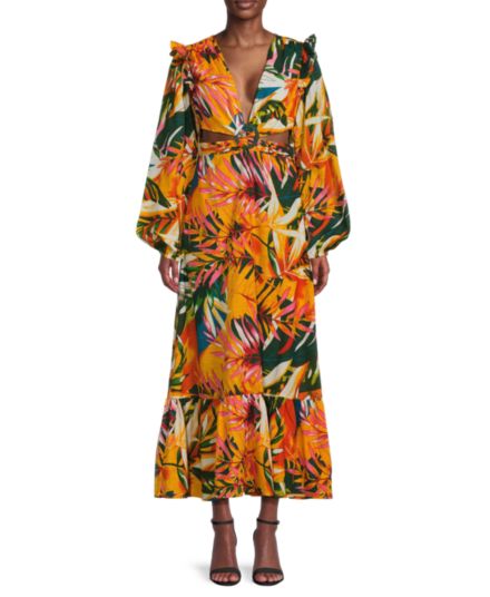 Тропическое макси-платье Amaya Walter Baker