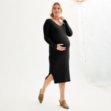 Платье-свитер с длинными рукавами и v-образным вырезом Sonoma Goods For Life® для беременных SONOMA