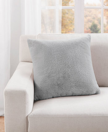 Плюшевая декоративная подушка из искусственного меха, 20 x 20 дюймов, созданная для Macy's Charter Club
