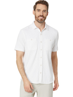 Трикотажная рубашка с короткими рукавами и двойными карманами Johnston & Murphy
