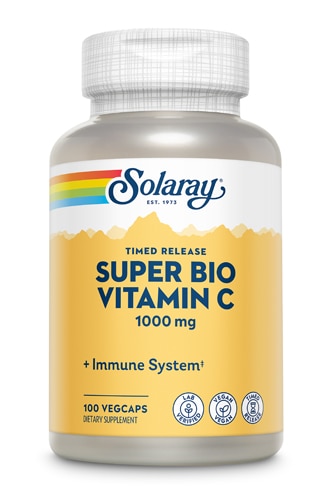 Solaray Super Bio C с буфером – 100 вегетарианских капсул Solaray