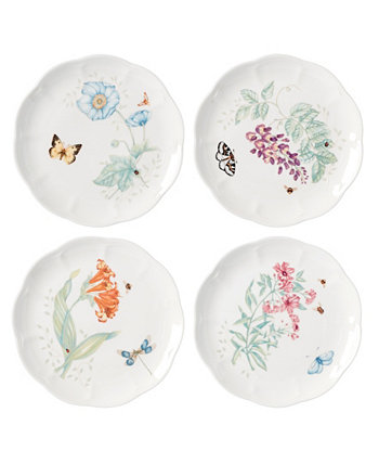 Набор акцентных тарелок Butterfly Meadow из 4 предметов Lenox