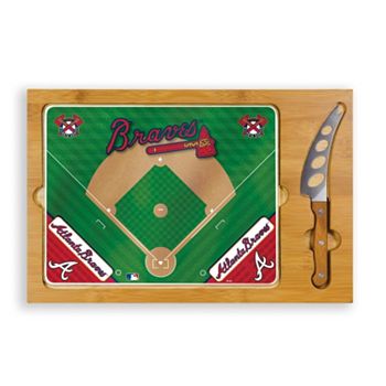 Время пикника Atlanta Braves Icon Прямоугольная разделочная доска Подарочный набор Picnic Time