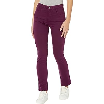 Джинсы Jen7 Sateen Slim Straight из мягкого денима с эластаном и классическим пятикарманным стилем Jen7