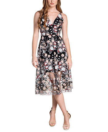 Платье миди Audrey с цветочным принтом Dress the Population