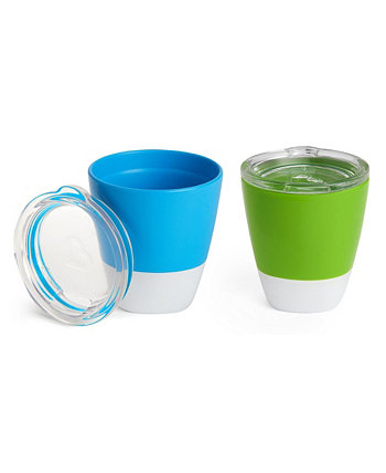 Splash Toddler Cup & Lid, 2 Pack Blue/Green Munchkin
