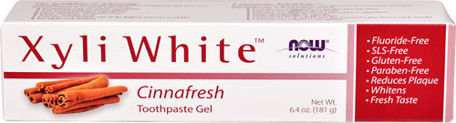 Зубная паста NOW Solutions Xyli White Toothpaste Gel Cinnafresh — 6,4 унции NOW Foods
