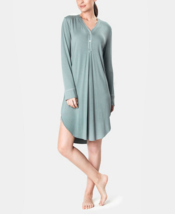 Ультрамягкая трикотажная женская ночная рубашка из трикотажа в рубчик MOOD Pajamas