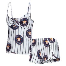 Women's Concepts Sport White Houston Astros Reel Allover Print Tank Top & Shorts Sleep Set Unbranded