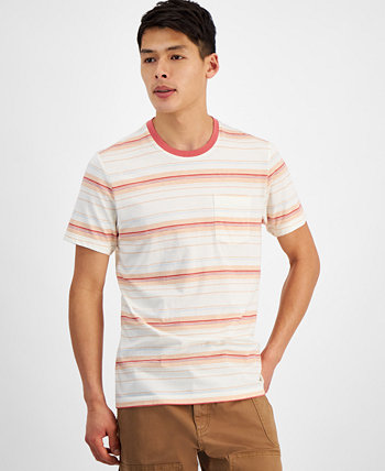 Мужская полосатая футболка Felix с короткими рукавами и круглым вырезом, созданная для Macy's Sun & Stone