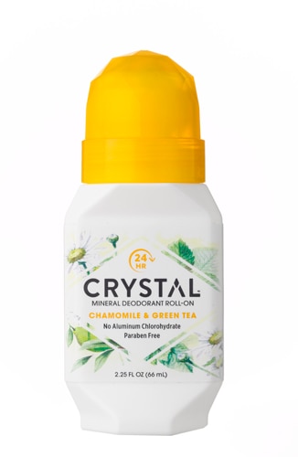 Шариковый дезодорант Crystal Mineral с ромашкой и зеленым чаем -- 2,25 жидких унции Crystal