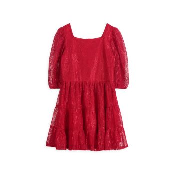 Маленькая девочка &amp;amp; Кружевное платье трапециевидной формы для девочек Zac Posen