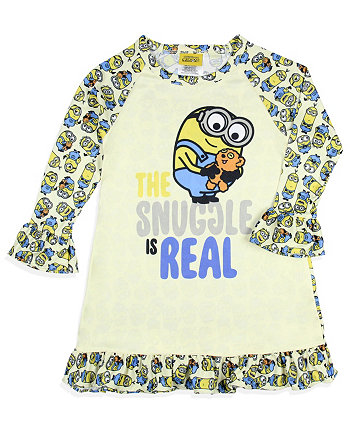 Toddler Girls' Minions Snuggle Kids Sleep Pajama Nightgown Despicable Me