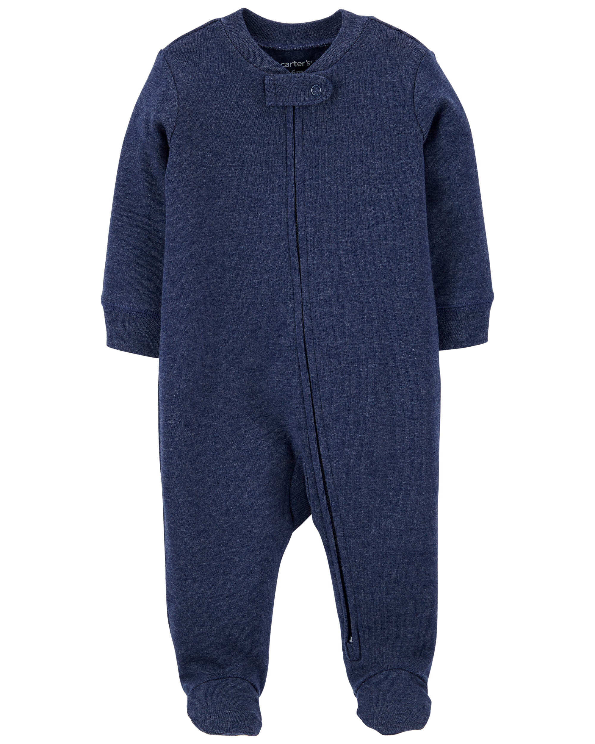 Цельная темно-синяя пижама для сна и игр для малышей Carter's