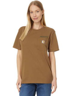 Свободная футболка тяжелого кроя с короткими рукавами и графикой национального парка Секвойя Carhartt