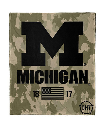 The Group Michigan Wolverines OHT Military-Inspired Appreciation Silk Throw Blanket Northwest Company
