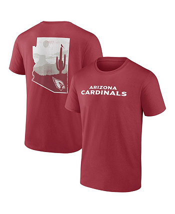 Мужская двусторонняя футболка Cardinal Arizona Cardinals Big and Tall Profile